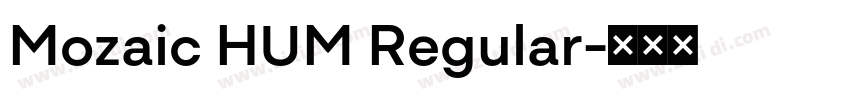 Mozaic HUM Regular字体转换